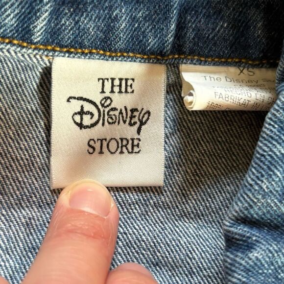 Disney Vintage Jean Denim Jacket Embroidered Mickey Mouse and Friends Kids XS - Picture 5 of 6
